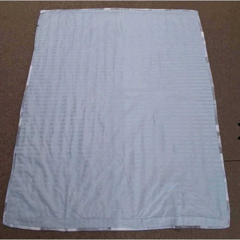 1.a.0.0.0.5 Handmade Tied Patchwork Quilt Checkerboard Lap Throw 54x64